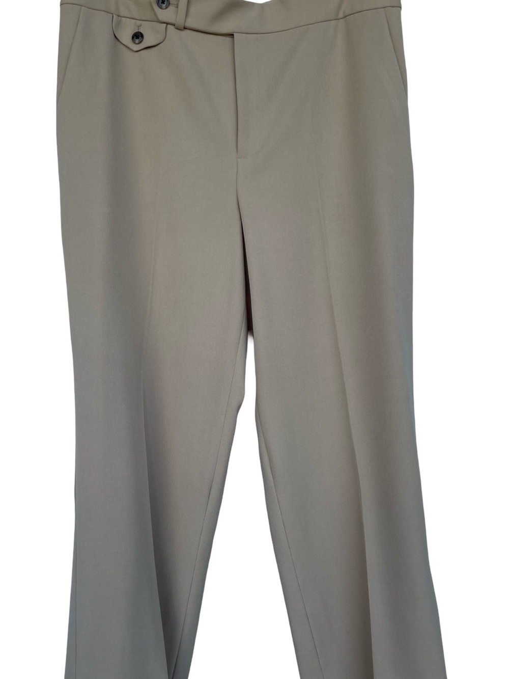 Lauren Ralph Lauren Beige straight/relaxed Leg Dress Pants size 12P - Picture 3 of 12